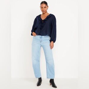 Old Navy Wow High-Waisted Barrel Ankle Jeans size 6